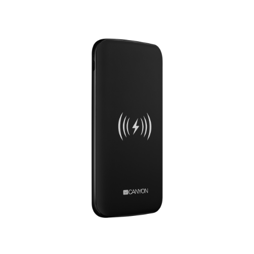 Canyon CNS-TPBW8B power bank Lithium Polymer (LiPo) 8000 mAh Wireless charging Black