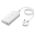 j5create JUP37185W 185W GaN PD 3.1 USB-C® 3-Port Charger-UK, Black