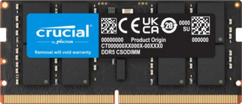 Crucial CT16G64C52CS5 memory module 16 GB 1 x 16 GB DDR5 6400 MT/s 262-pin SO-DIMM
