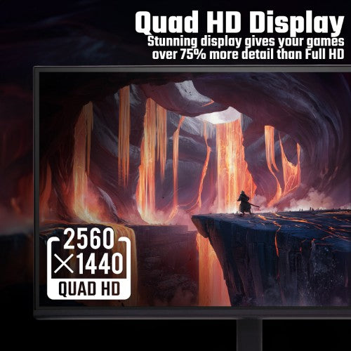 Acer NITRO VG0 Nitro VG270U P6 Gaming Monitor - 27" Quad HD (2560x1440), IPS, 144Hz, 1ms, FreeSync, HDR10, Black