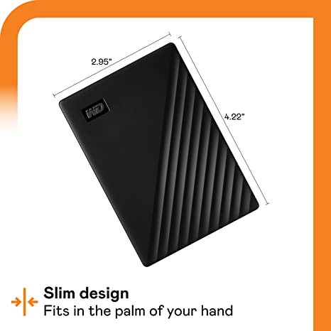 Western Digital My Passport external hard drive 1 TB 2.5" 3.2 Gen 1 (3.1 Gen 1) Black