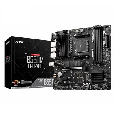 MSI B550M PRO-VDH motherboard AMD B550 Socket AM4 micro ATX