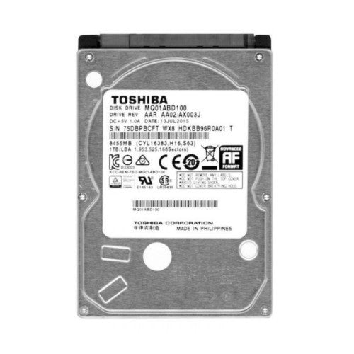 Toshiba 1TB 2.5'' internal hard drive 5400 RPM 8 MB 2.5" Serial ATA