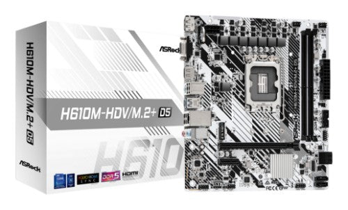 Asrock H610M-HDV/M.2+ D5 Intel H610 LGA 1700 micro ATX