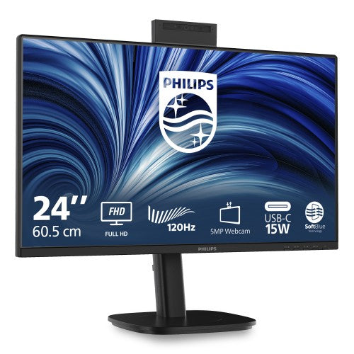 Philips 3000 series 24B2N3200JH/00 computer monitor 60.5 cm (23.8") 1920 x 1080 pixels Full HD LCD Black