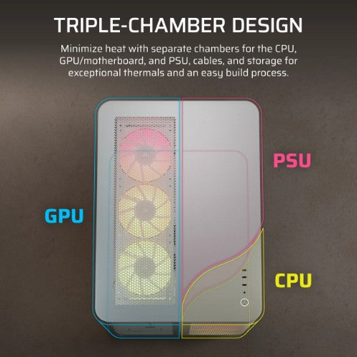 Corsair AIR 5400 RS-R ARGB Midi Tower White