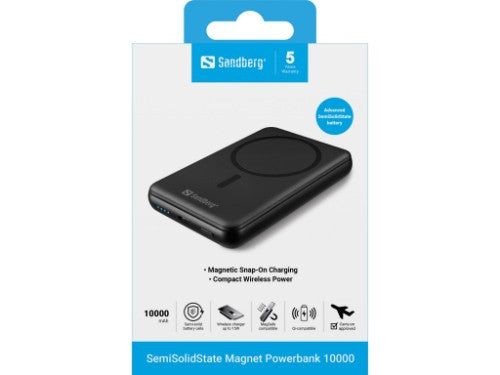 Sandberg SemiSolidState Magnet Powerbank 10000