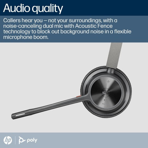 Poly Voyager 4320-M Microsoft Teams Certified Headset +BT700 dongle +Charging Stand