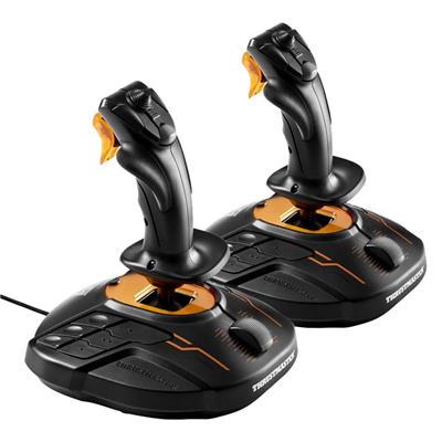 Thrustmaster T.16000M FCS SPACE SIM DUO Black, Orange USB Joystick Analogue / Digital PC