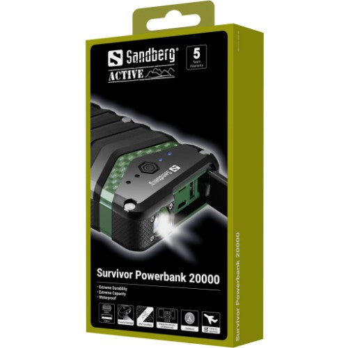 Sandberg Survivor Powerbank 20000