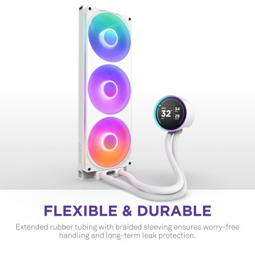 NZXT Kraken Elite 420 RGB Processor All-in-one liquid cooler 14 cm White 1 pc(s)