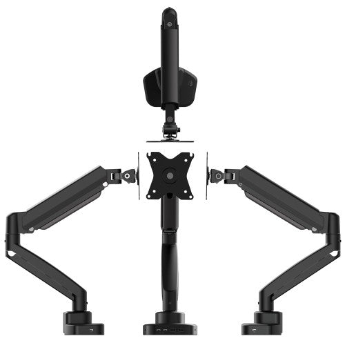 j5create JTSA301 Ergonomic Monitor Mount with Dock, Black