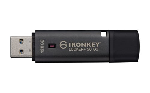 Kingston Technology IronKey 128GB Locker Plus 50 G2, FIPS 197, AES-256
