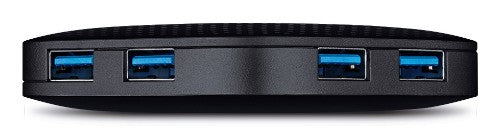 TP-Link UH400 interface hub USB 3.2 Gen 1 (3.1 Gen 1) Type-A 5000 Mbit/s Black