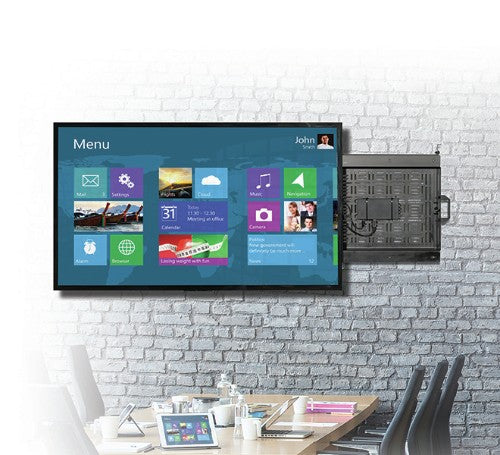 B-Tech Flat Screen Wall Mount with Slide-Out AV Storage Tray (VESA 600 x 400)