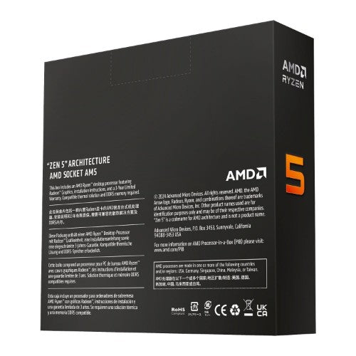 AMD Ryzen 5 9600X processor 3.9 GHz 38 MB L2 & L3 Box