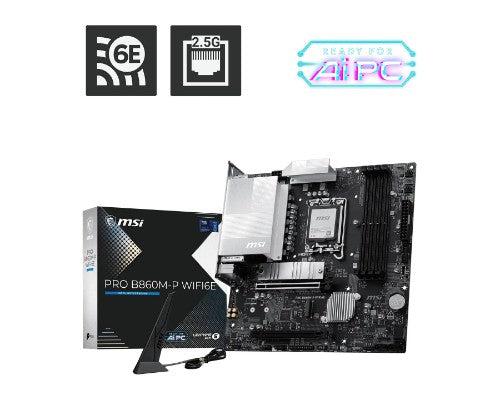 MSI PRO B860M-P WIFI6E motherboard Intel B860 LGA 1851 (Socket V1) micro ATX
