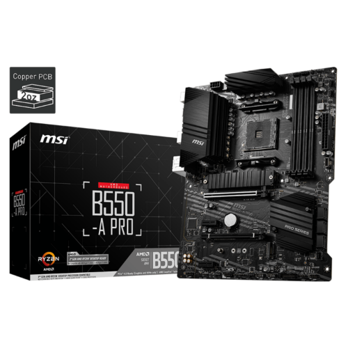 MSI B550-A PRO motherboard AMD B550 Socket AM4 ATX
