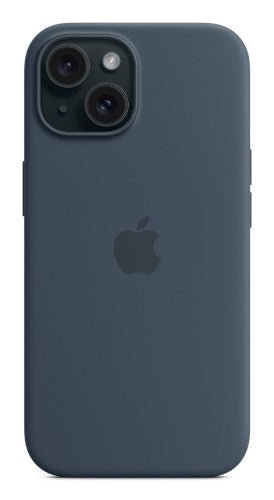 Apple iPhone 15 Silicone Case with MagSafe - Storm Blue