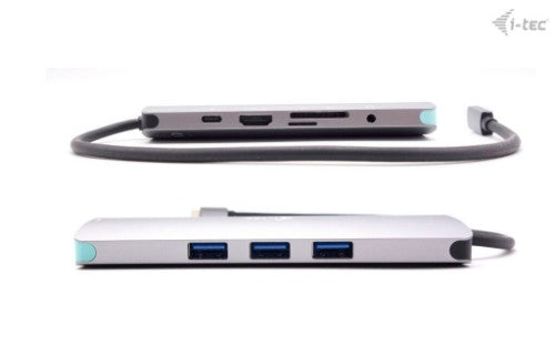 i-tec USB-C Metal Nano Docking Station 4K HDMI LAN with Power Delivery 100W + Universal Charger 100W