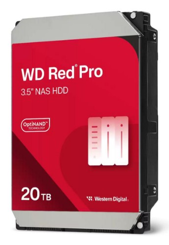 Western Digital Red Pro WD202KFGX internal hard drive 20 TB 7200 RPM 512 MB 3.5" Serial ATA III