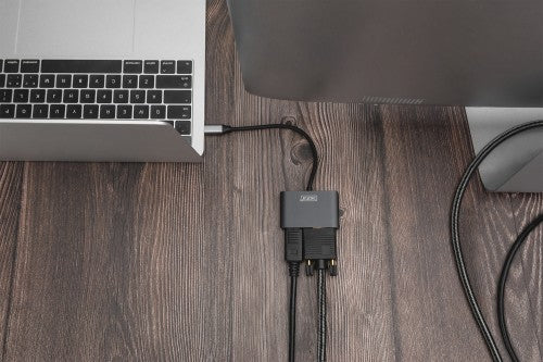 Digitus USB Type-C™ 4K 2-in-1 DisplayPort + VGA Graphics Adapter
