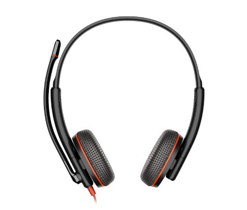 HP Poly Blackwire 3225 Stereo USB-C Headset +3.5mm Plug +USB-C/A Adapter (Bulk)