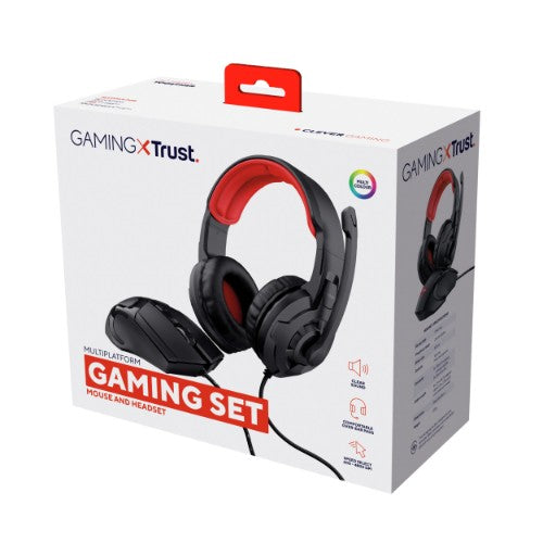 Trust 24761 headphones/headset Wired Head-band Gaming Black, Red