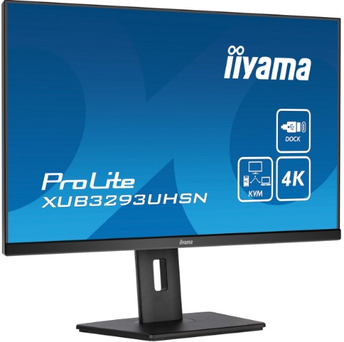 iiyama ProLite 32’’ IPS panel with KVM switch, USB-C dock and RJ45 (LAN)