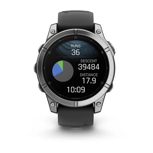 Garmin Fenix E 3.3 cm (1.3") AMOLED 47 mm Digital 416 x 416 pixels Touchscreen Stainless steel Wi-Fi GPS (satellite)