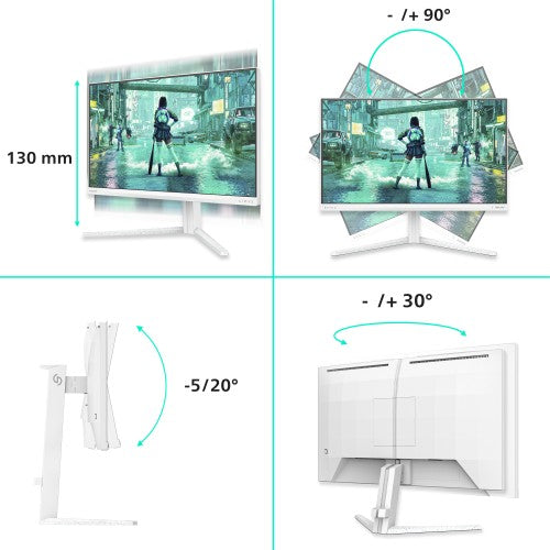 Philips Evnia 3000 24M2N3201P/00 computer monitor 60.5 cm (23.8") 1920 x 1080 pixels Full HD LCD White