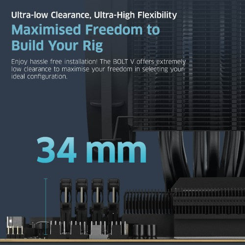 Klevv 32GB (2x16GB) 6000MHz CL28 DDR5 GAMING RAM MODULE 28-36-36-76 1.35V BOLT V KIT
