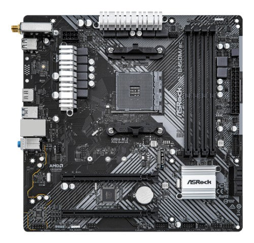 Asrock B450M/ac R2.0 AMD B450 Socket AM4 micro ATX