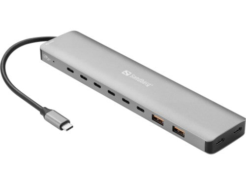 Sandberg USB-C to 8 x USB-C + 2xUSB-A 100W