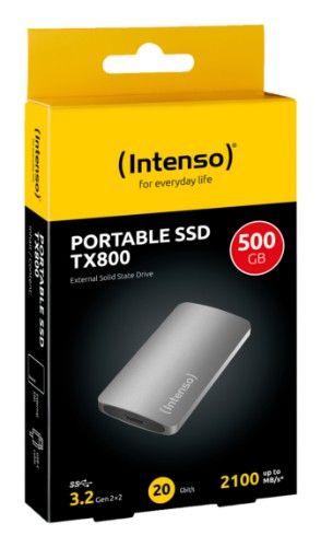 Intenso TX800 500 GB USB Type-C USB 3.2 Gen 2x2 Anthracite