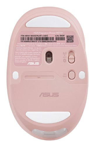 ASUS Fragrance MD101 mouse Home Ambidextrous RF Wireless + Bluetooth Optical 2400 DPI