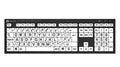 Logickeyboard LKB-BRALPBW-BJPU-UK keyboard Home USB QWERTY English White, Black