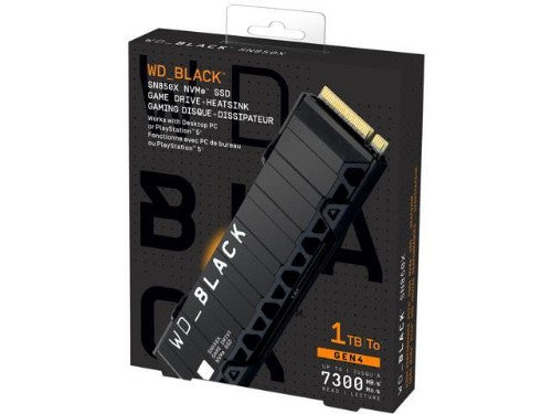 Western Digital WDS100T2XHE internal solid state drive 1 TB M.2 PCI Express 4.0 NVMe TLC 3D NAND