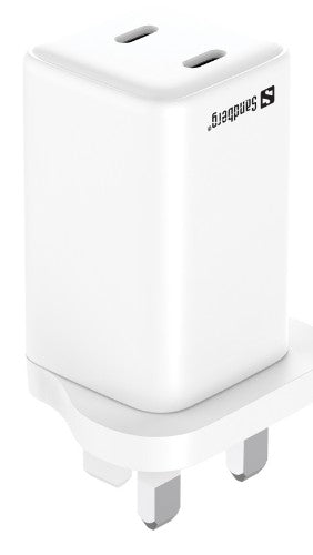 Sandberg AC Charger Dual USB-C PD65W UK