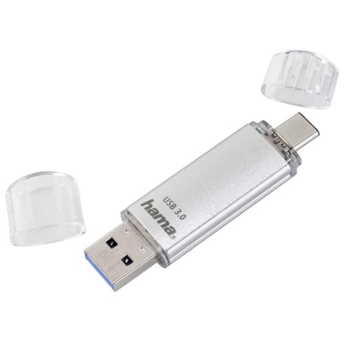 Hama C-Laeta USB flash drive 256 GB USB Type-A / USB Type-C 3.2 Gen 1 (3.1 Gen 1) Silver
