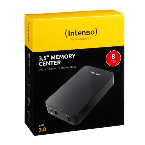 Intenso Memory Center external hard drive 8 TB 5400 RPM 3.5" USB 3.2 Gen 1 (3.1 Gen 1) Black