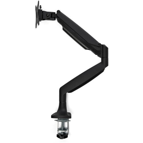 StarTech.com Desk Mount Monitor Arm - Heavy Duty Ergonomic VESA Monitor Arm - Single 9kg Display - Full Motion, Height Adjustable, Articulating - Aluminum - C-Clamp/Grommet- Black