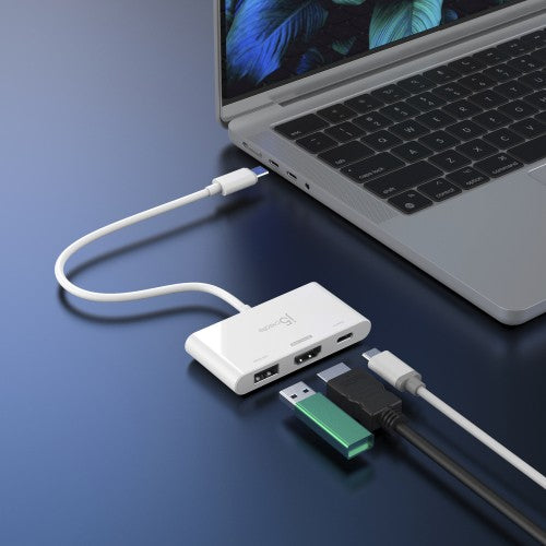 j5create JCA399 USB-C® to HDMI™ 4K144Hz & USB™ 3.2 with Power Delivery 100W, Black