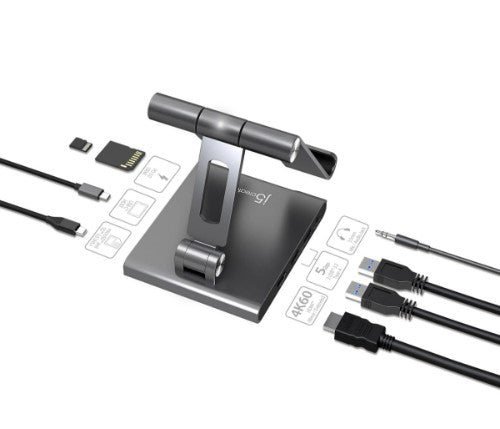 j5create JTS224 Multi-Angle Stand with Docking Station for iPad Pro®