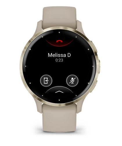 Garmin Venu 3S 3.05 cm (1.2") AMOLED 41 mm Digital 390 x 390 pixels Touchscreen Gold, Grey Wi-Fi GPS (satellite)