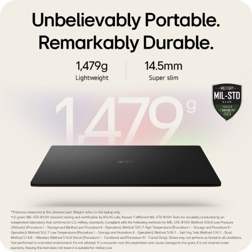 LG Gram Pro 17Z90TR-E 17" Hybrid AI Laptop - Intel® Core™ Ultra 7 255H, NVIDIA GeForce RTX5050 GPU, 1TB SSD, 32 GB RAM - Black - [2025]