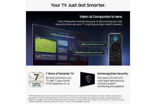 Samsung 43" Crystal UHD U8020H 4K Vision AI Smart TV (2026)