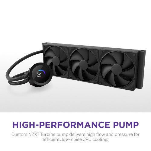 NZXT Kraken Plus 360 Processor All-in-one liquid cooler 12 cm Black