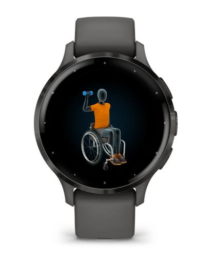 Garmin Venu 3S 3.05 cm (1.2") AMOLED 41 mm Digital 390 x 390 pixels Touchscreen Grey Wi-Fi GPS (satellite)