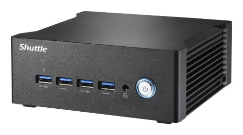 Shuttle Nano PC NA20H2, AMD Ryzen™ 7 255 APU, Radeon780M , 2xHDMI, 2xUSB-C 4.0(DP), 2x2.5Gbit LAN, 24/7 permanent operation, incl. VESA